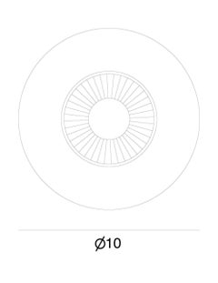 New Wave Optic Wall Light Sconce Rose with Black Eyeball