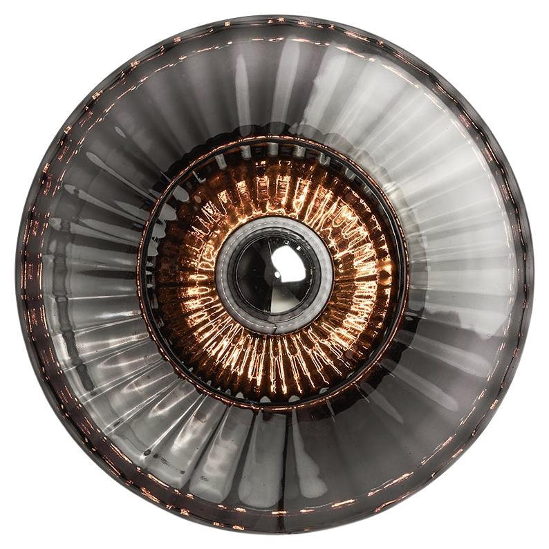 New Wave Optic Wall Light Sconce Smoke For Sale