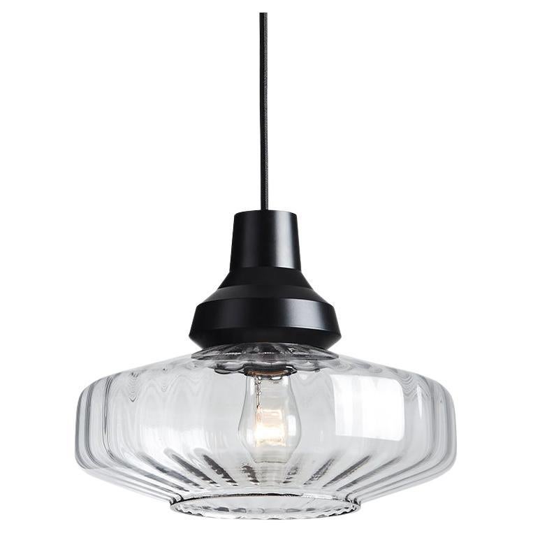 New Wave Optic Pendant Light Clear For Sale