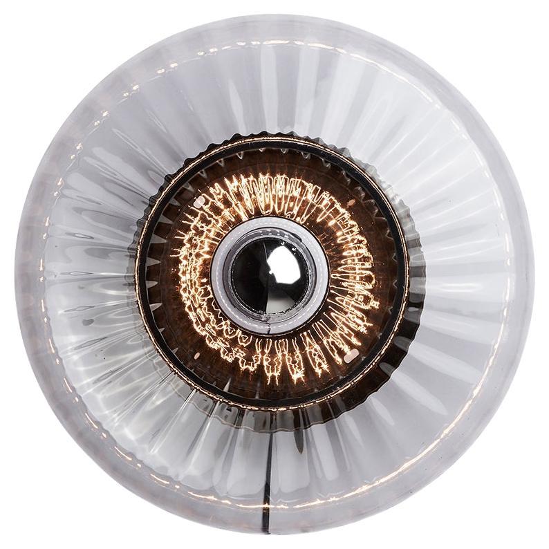New Wave Optic Wall Sconce  XL Clear with Black Eyeball For Sale