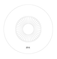 Optic Wandleuchter XL Rose von New Wave