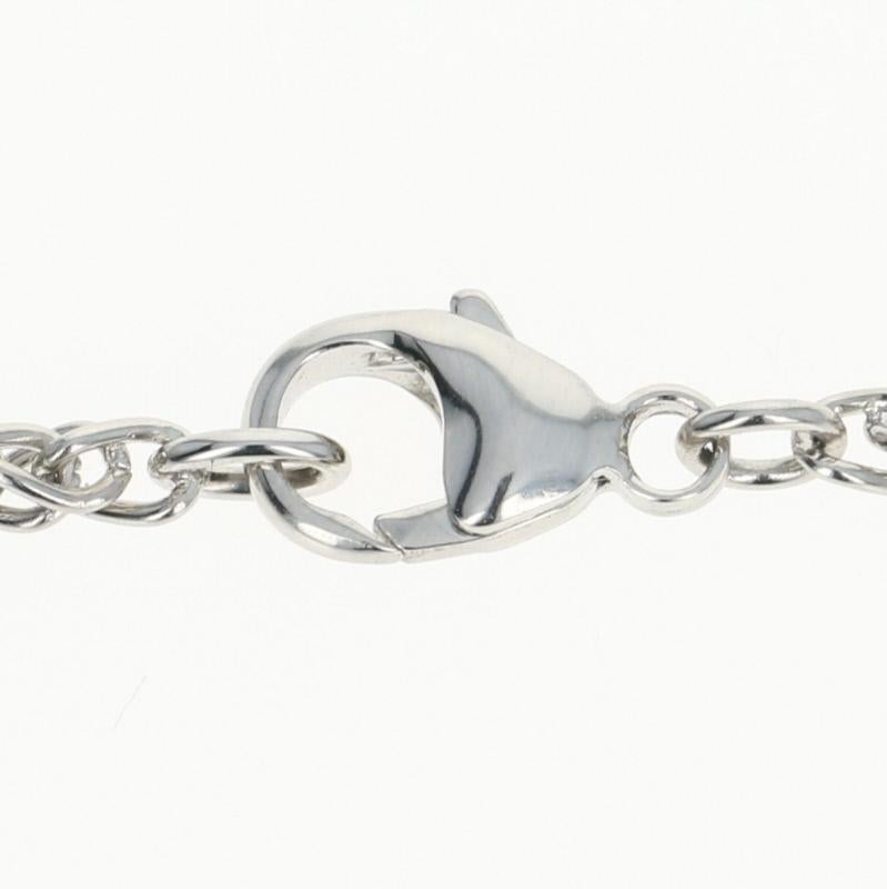 Wheat Chain Necklace, 950 Platinum Lobster Claw Clasp Women's In New Condition In Greensboro, NC