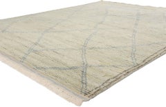 New Windswept Desert Serenity Modern Moroccan Rug, 08'03 x 10'04