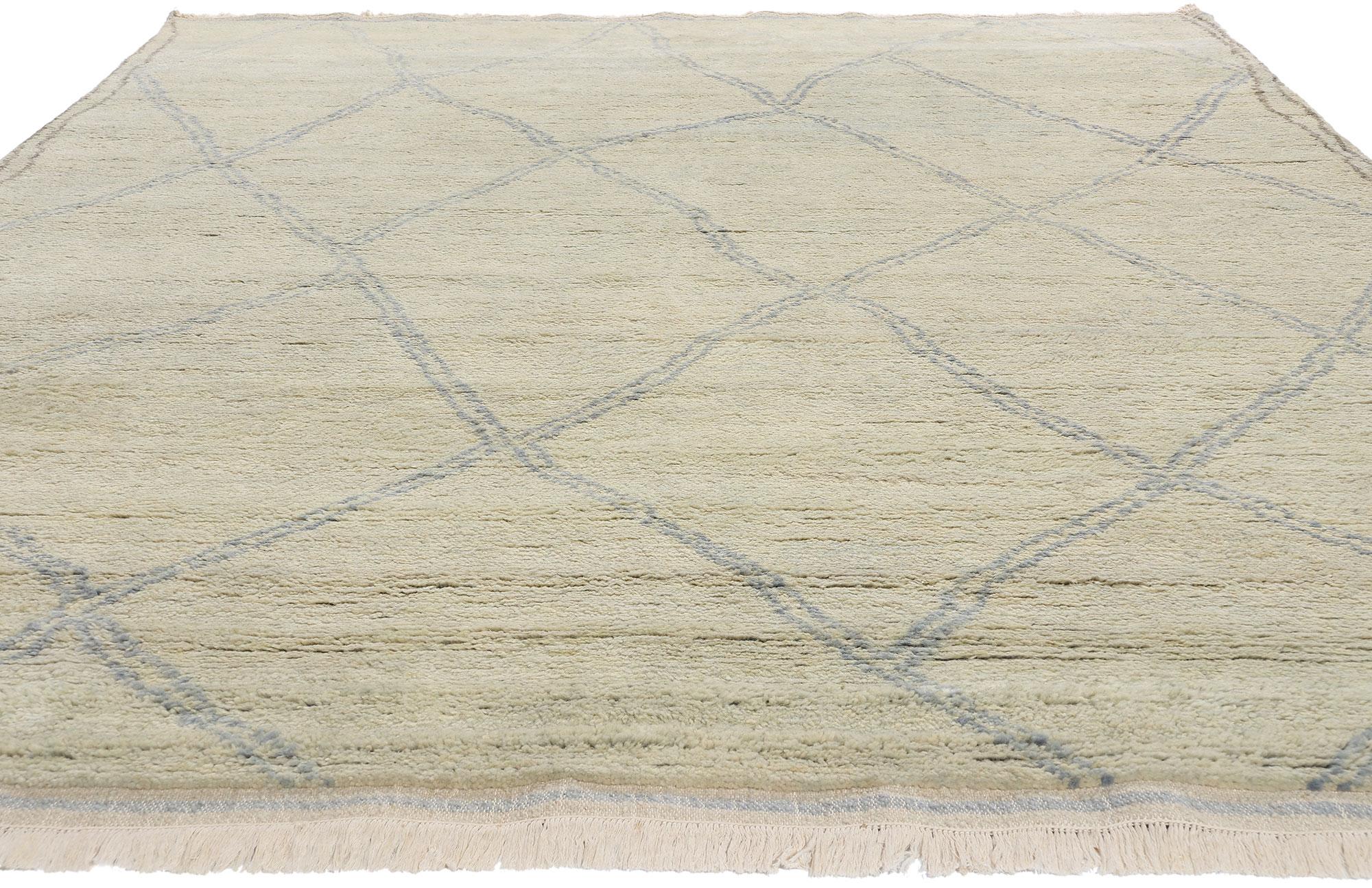 Bohemian New Windswept Desert Serenity Modern Moroccan Rug, 08'03 x 10'04 For Sale