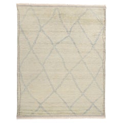 New Windswept Desert Serenity Modern Moroccan Rug, 08'03 x 10'04