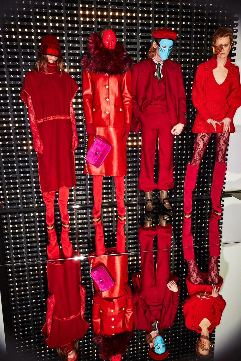 Gucci - Bottes rouges « Alessandro Michele » avec boîte, taille 38,5, automne 2019 Neuf - En vente à Leesburg, VA