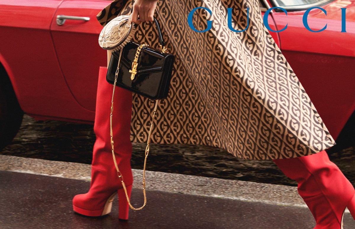 Gucci - Bottes rouges « Alessandro Michele » avec boîte, taille 38,5, automne 2019 en vente 1