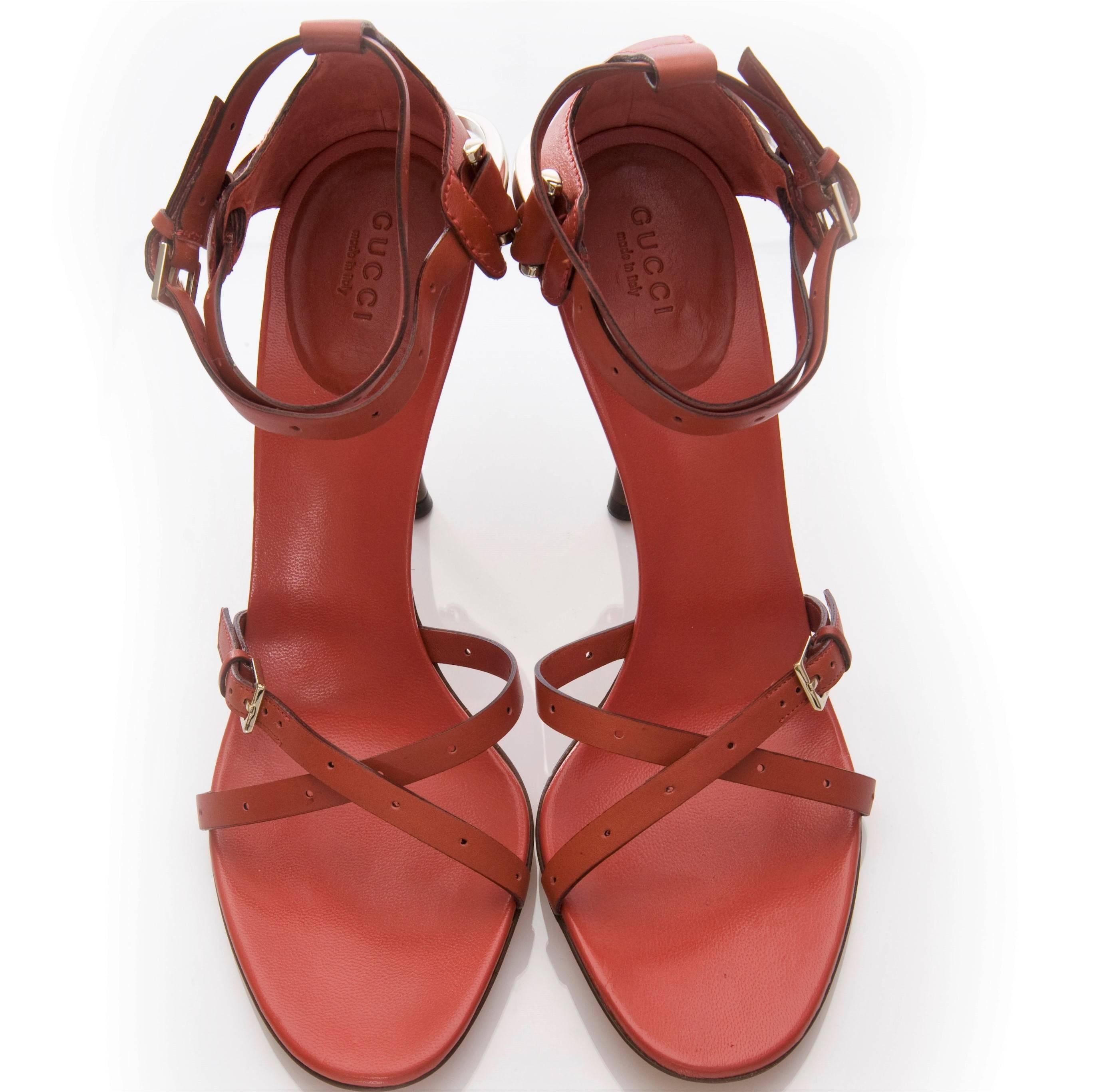 New With Box Gucci Runway Leather Horsebit Heels Sz 10 For Sale 5