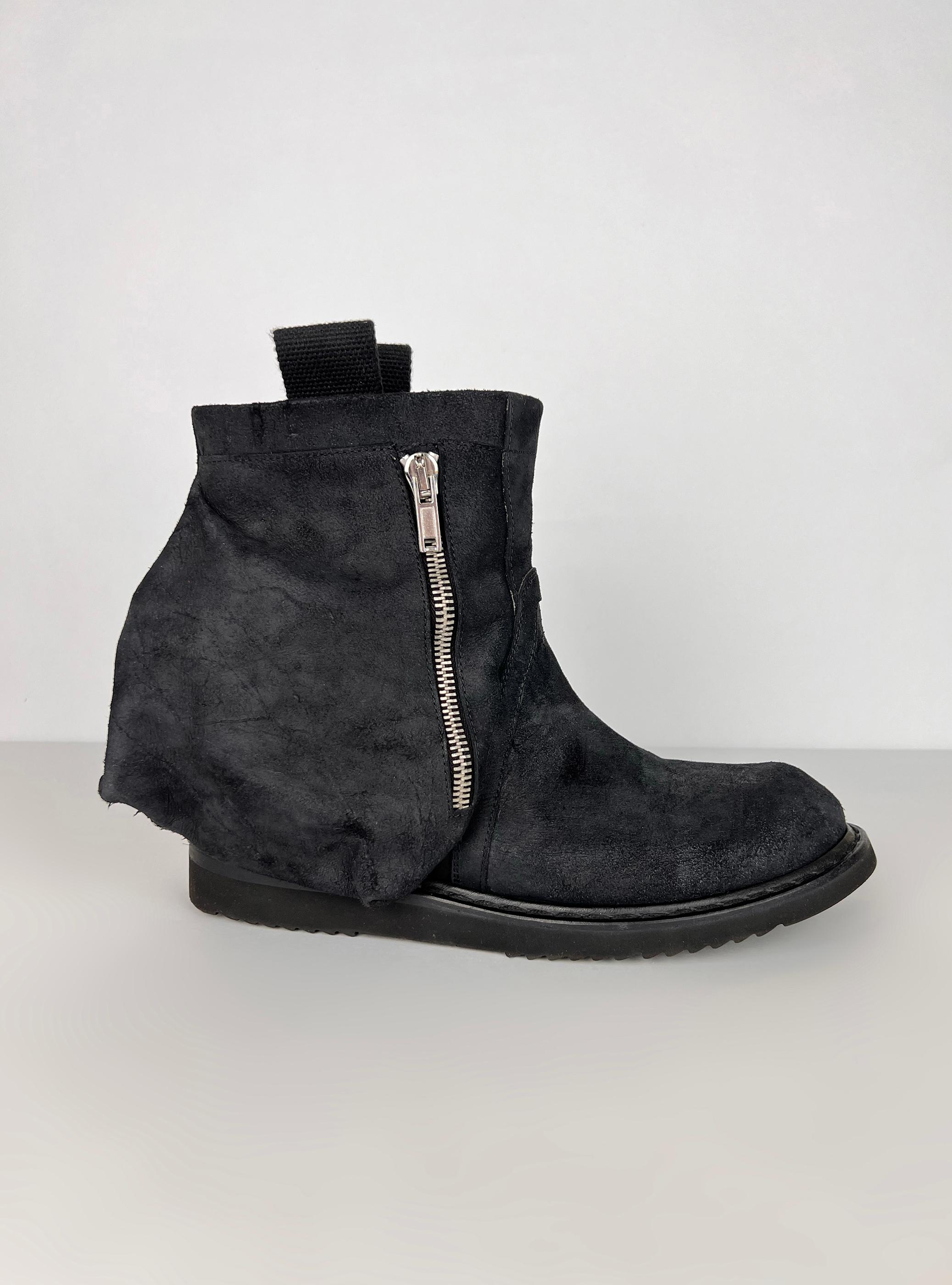 Women's or Men's New with box Rick Owens cargo leather boots For Sale