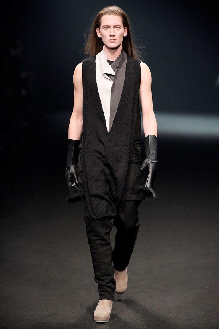 New with box Rick Owens wedge zipped leather boots For Sale 12