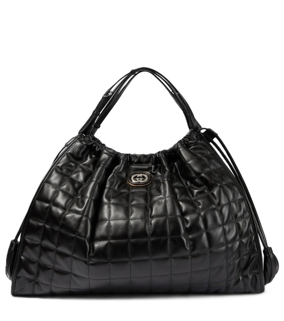 New With Tags $4980 Gucci Deco Leather Quilted Chain Tote Bag For Sale 9