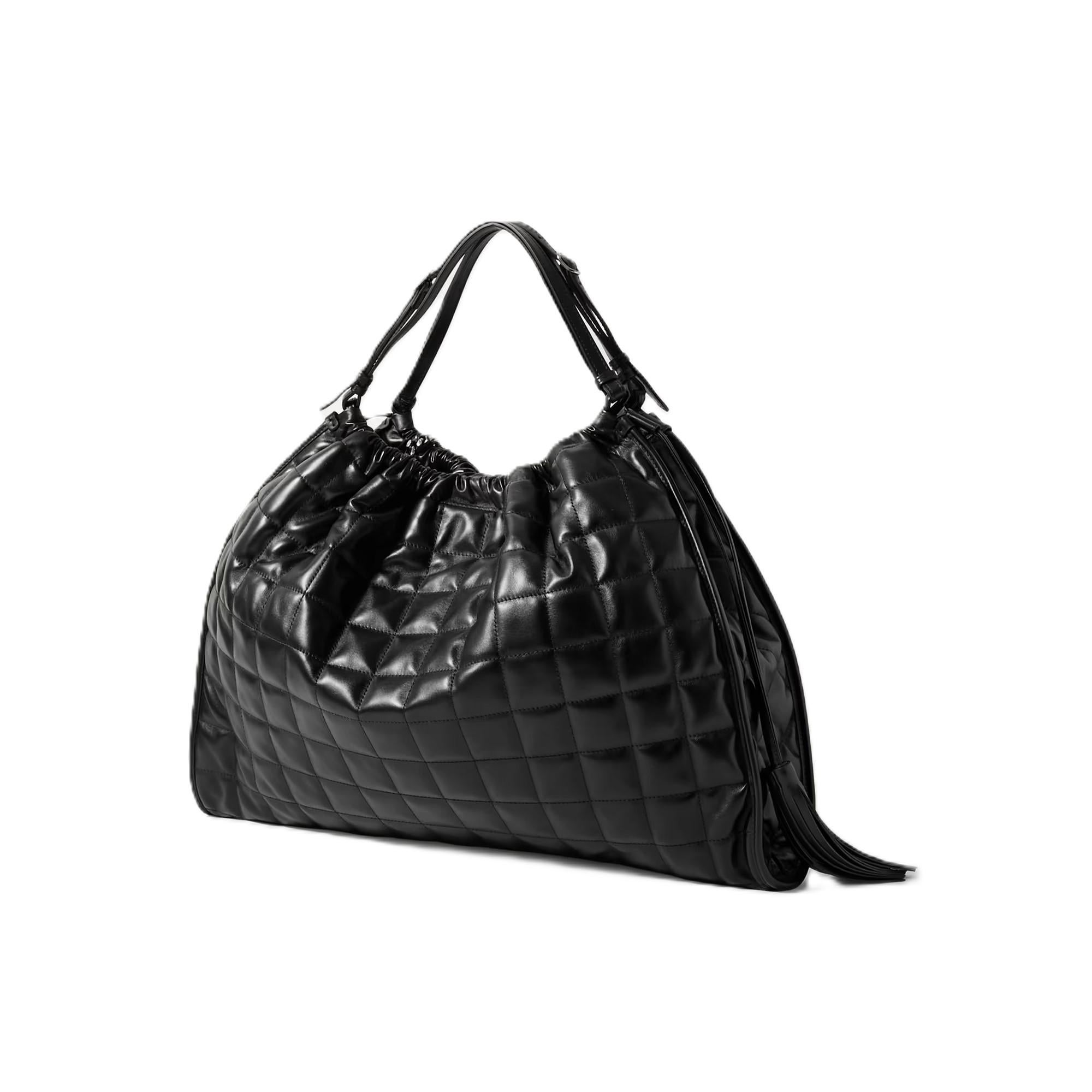 Women's New With Tags $4980 Gucci Deco Leather Quilted Chain Tote Bag For Sale