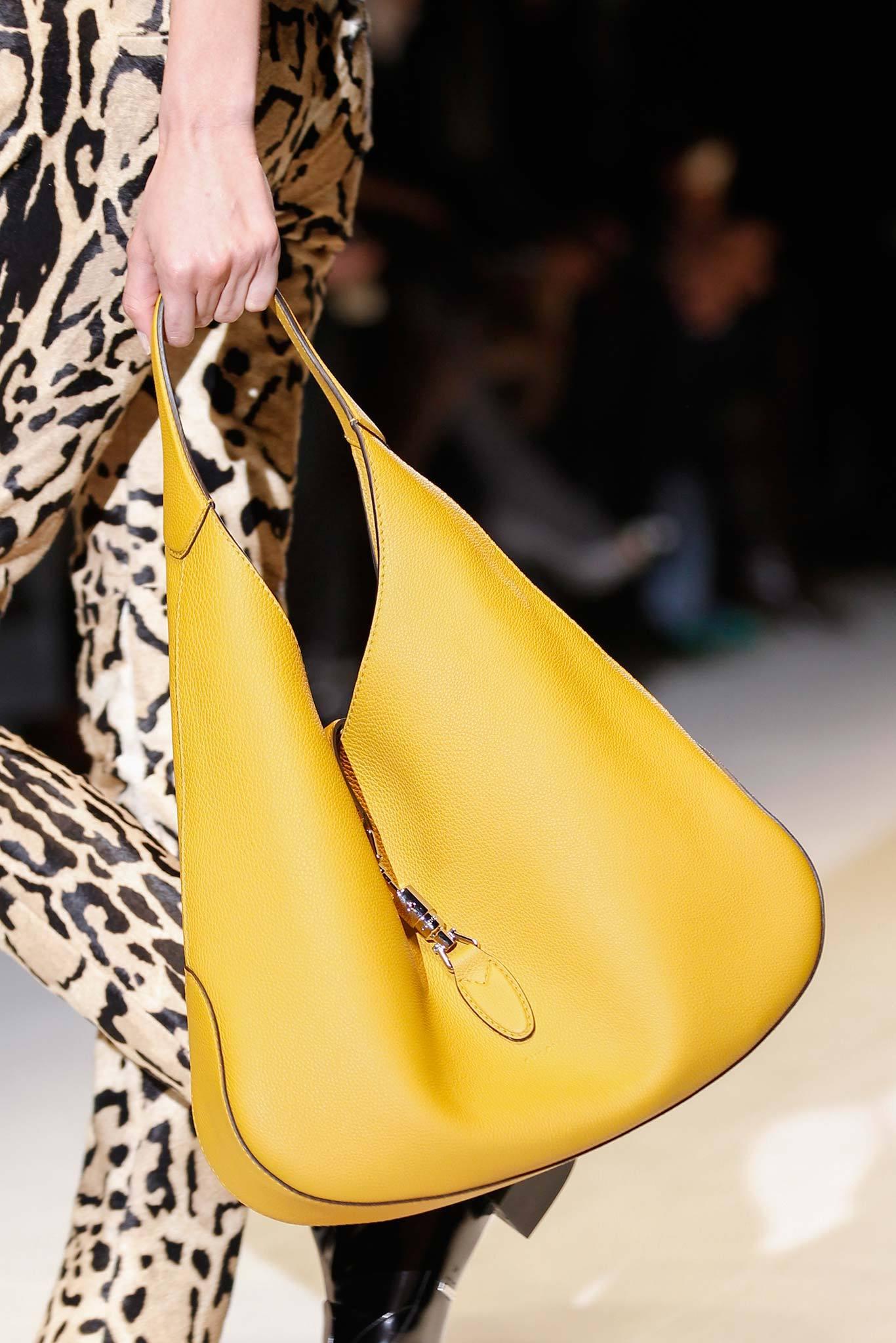 Nouveauté Gucci extra large sac Jackie O Gaga en cuir rose 3595 $ automne 2014 en vente 5