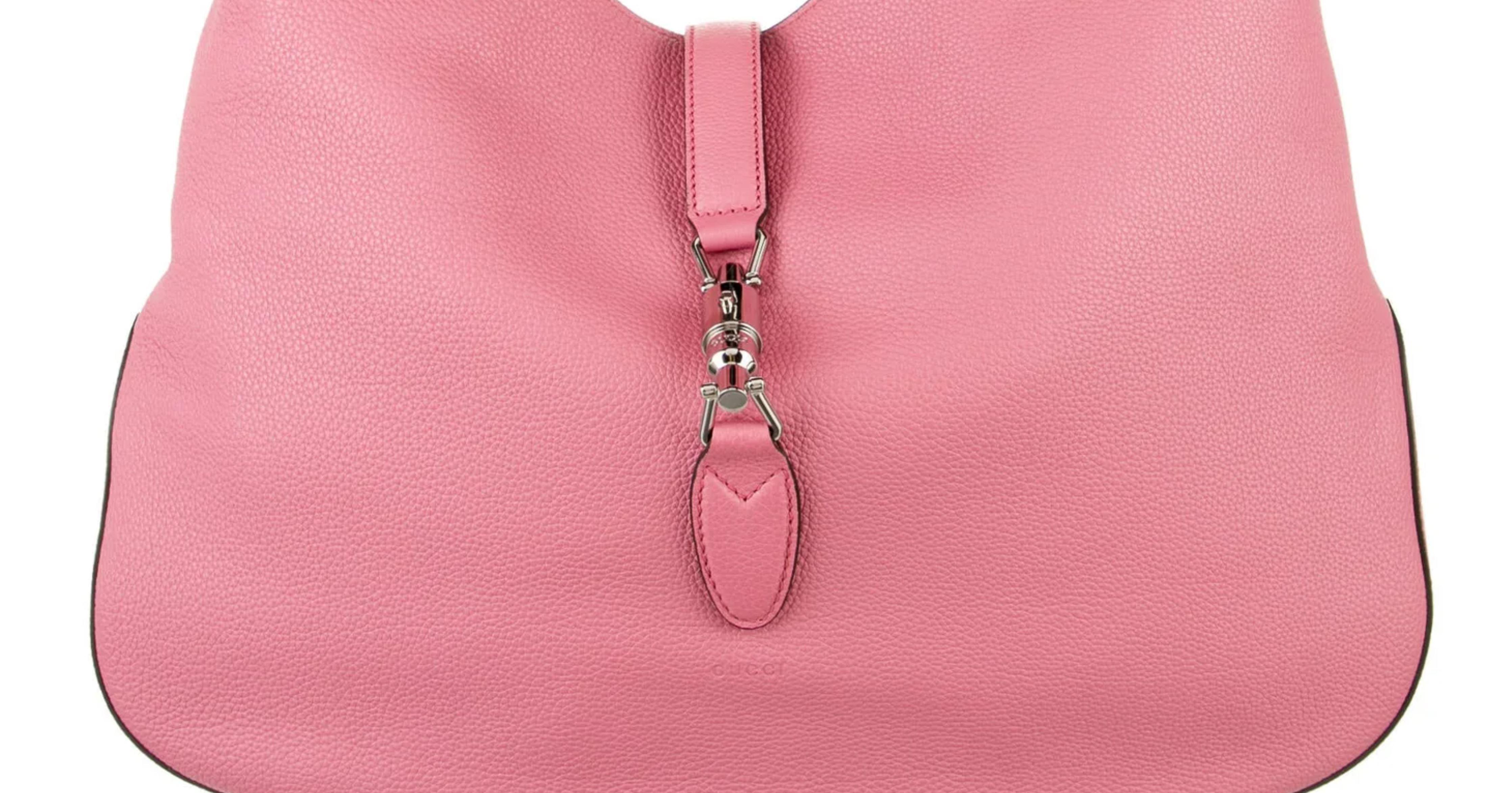 Neu mit Etiketten Gucci Extra große rosa Leder Jackie O Gaga Tasche $3595 Herbst 2014 im Angebot 10