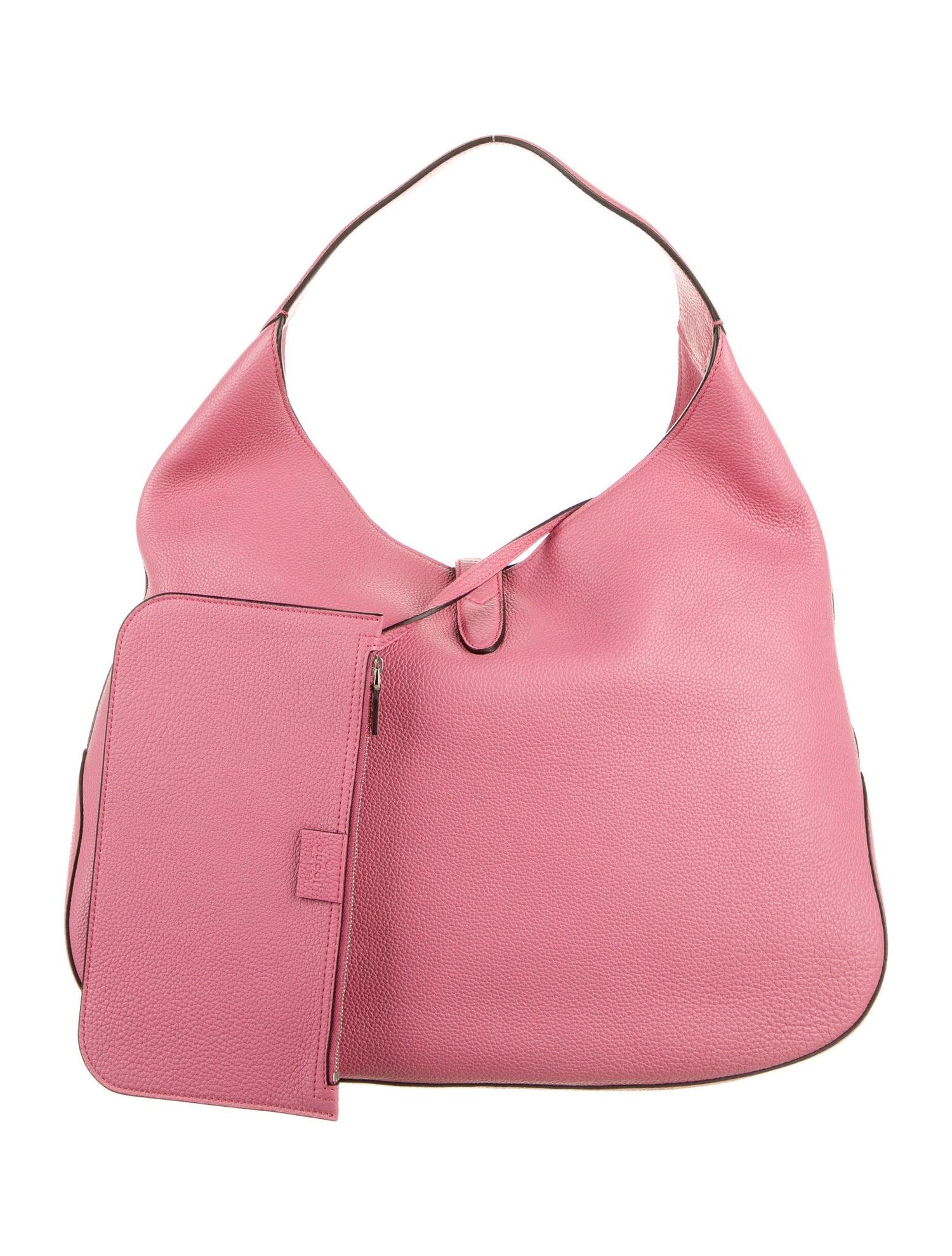 Women's New With Tags Gucci Extra Large Pink Leather Jackie O Runway Bag $3595 Fall 2014