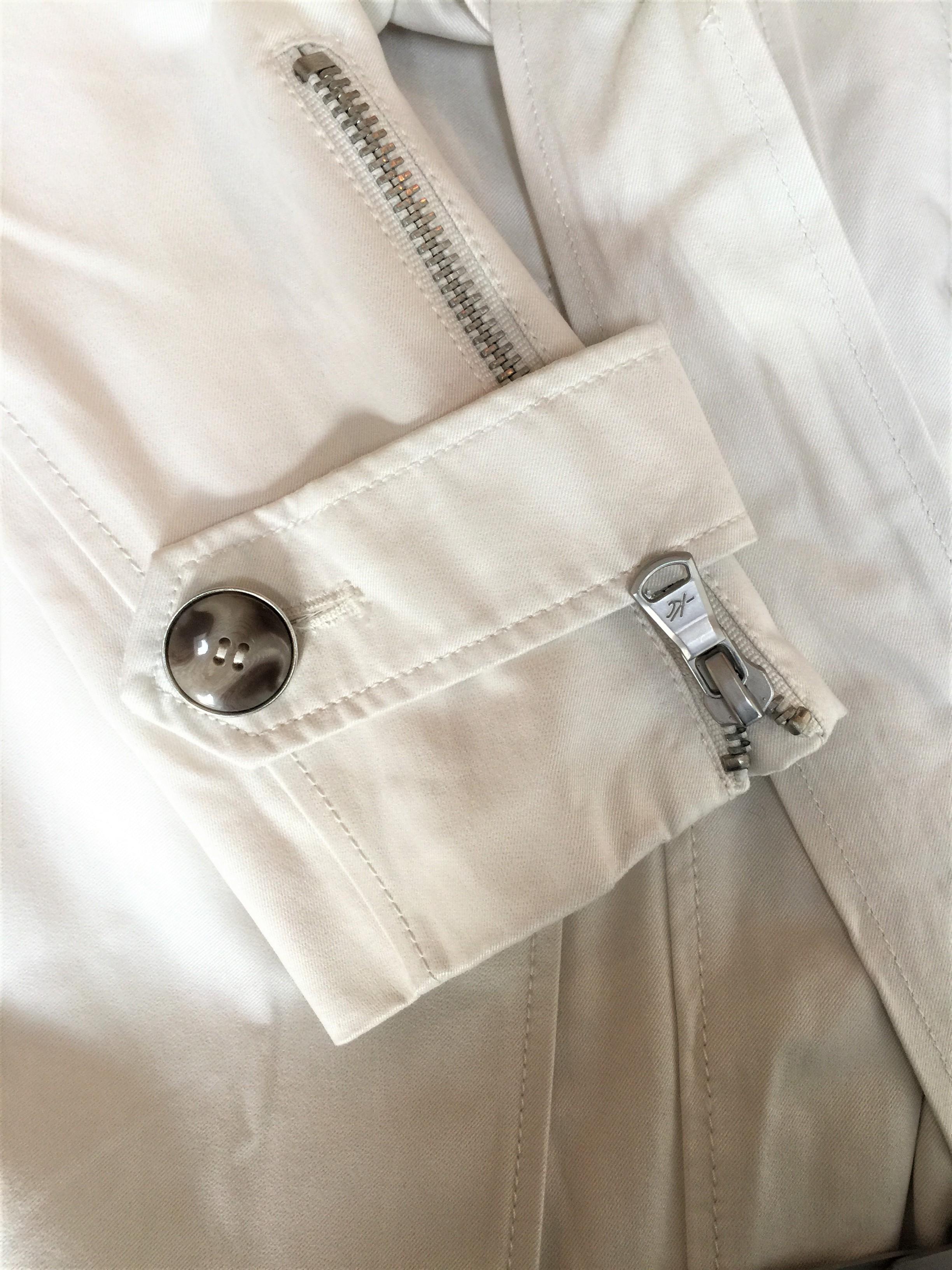 Donna Nuovo con etichetta Kenneth Cole New Cotton Trench Coat Jacket Taglia: Small in vendita