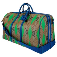 New With Tags Rare Gucci Rhombus Duffle Weekender Bag $4650