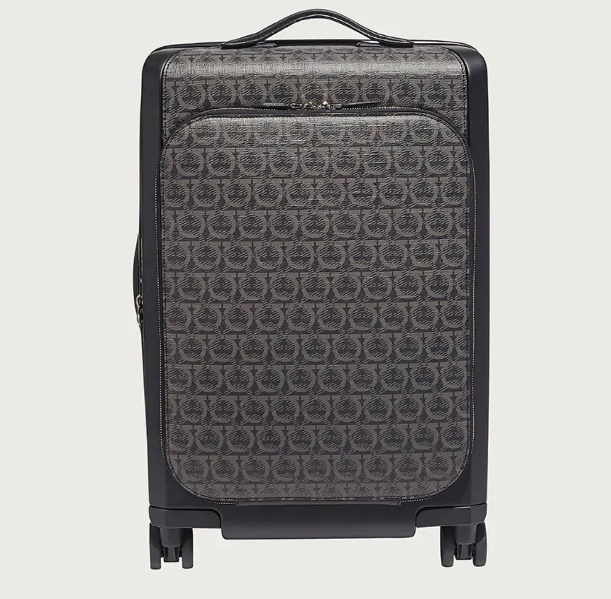 New With Tags Salvatore Ferragamo Carry On Trolley Suitcase $1990 2