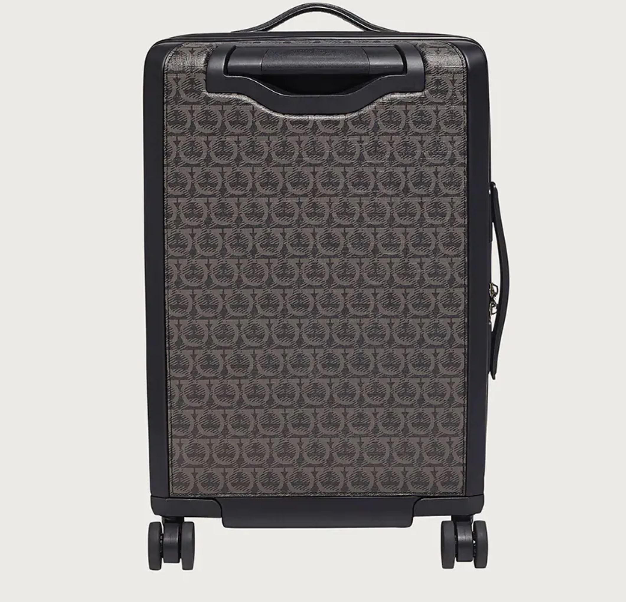 New With Tags Salvatore Ferragamo Carry On Trolley Suitcase $1990 3