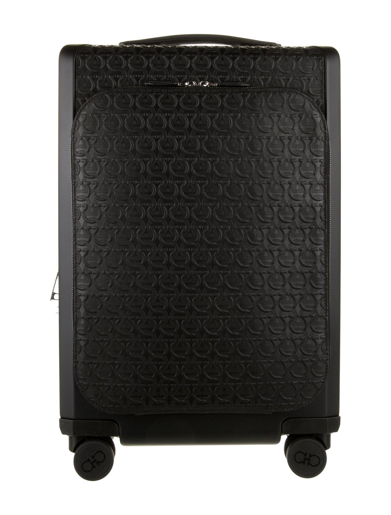 New With Tags Salvatore Ferragamo Carry On Trolley Suitcase $2200 1