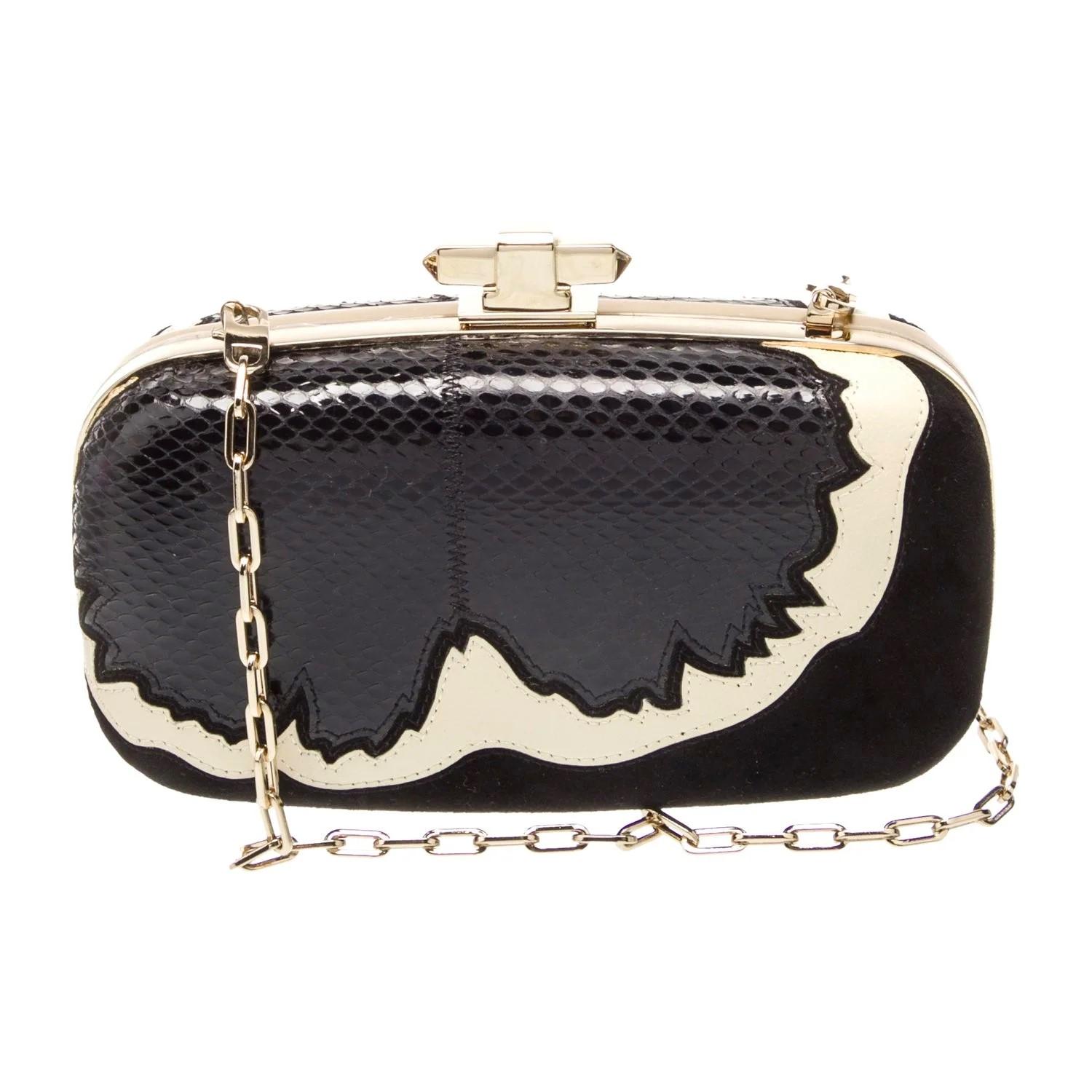 New With Tags Valentino Fall 2018 Python Evening Bag Minaudière $2975 In New Condition In Leesburg, VA