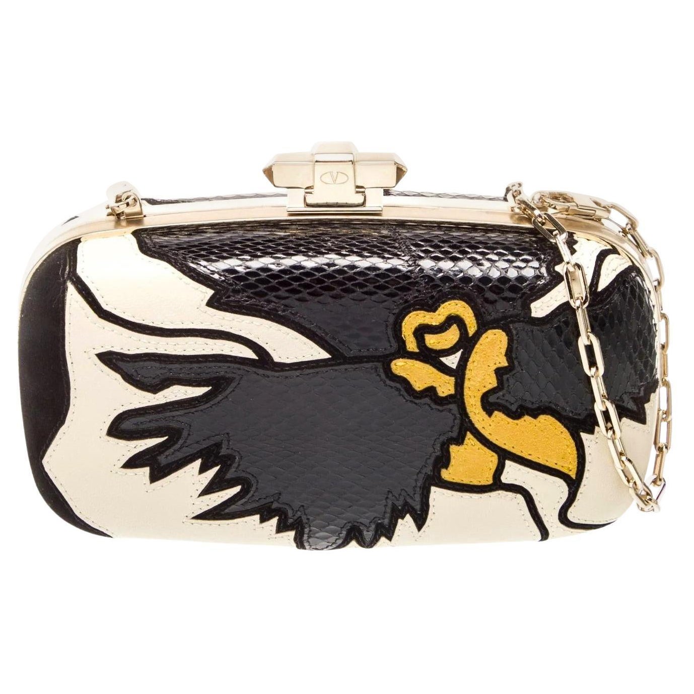 Nuevo con etiquetas Bolso de noche de pitón Valentino Otoño 2018 Minaudière 2975 dólares