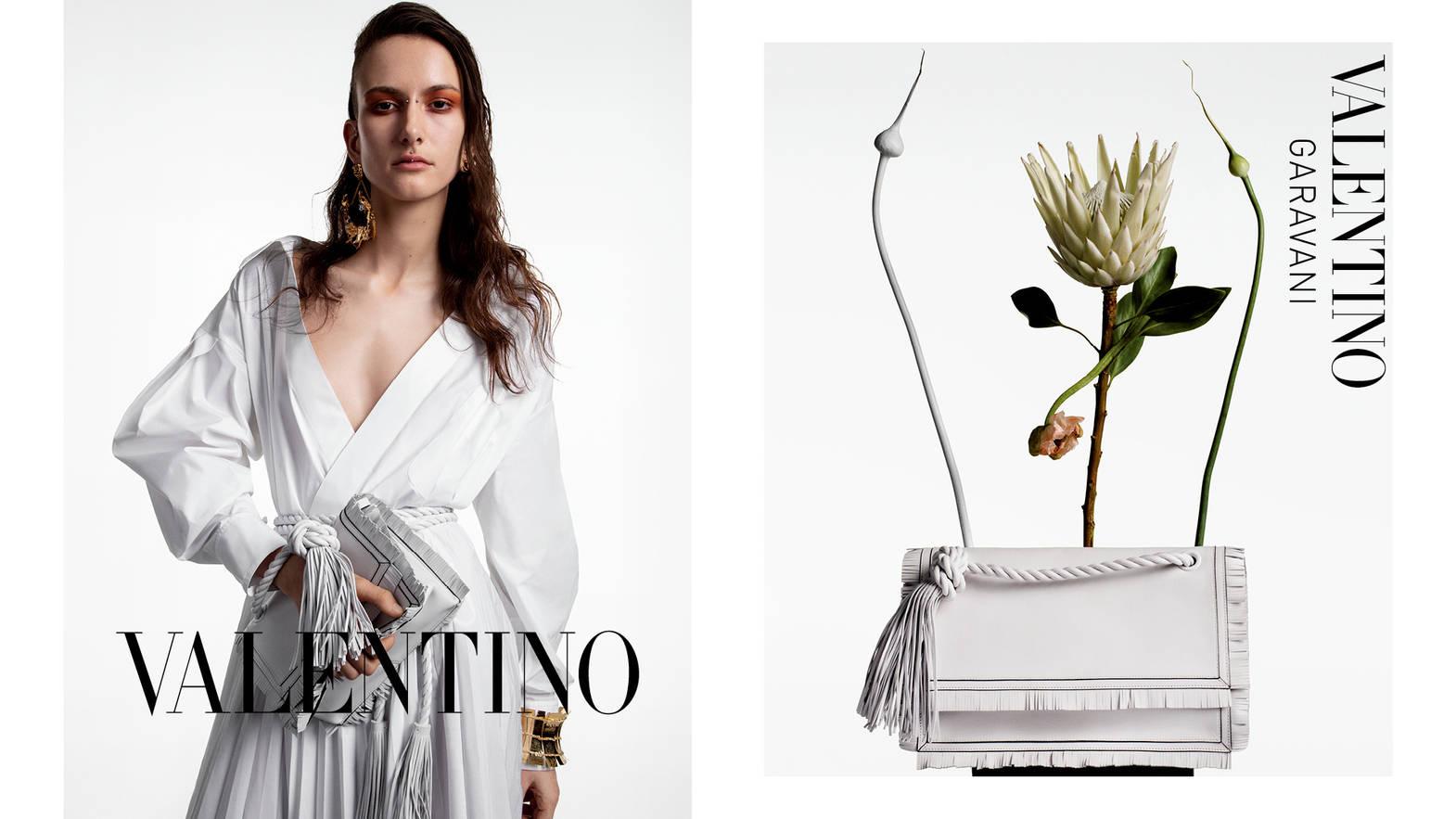Gray New With Tags Valentino Spring 2020 Leather Runway Bag $2595