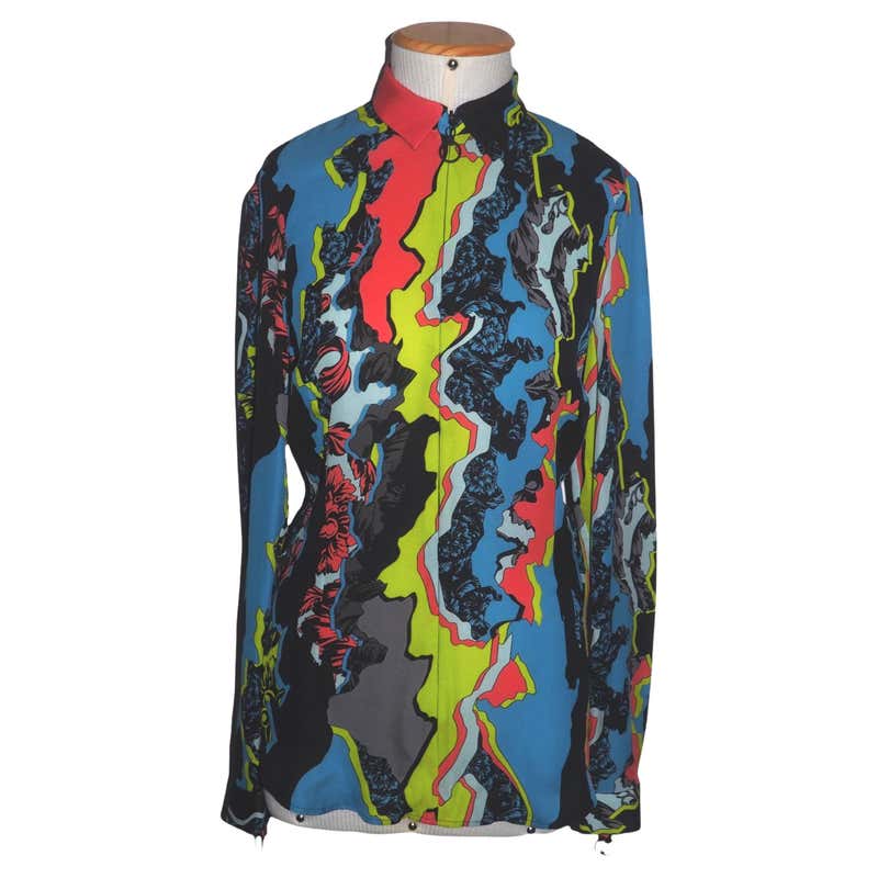 new VERSACE 2021 Runway Tresor De La Mer blue crystal Medusa starfish ...