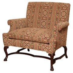 New Wood & Hogan George I Style Mahogany Chair with Cabriole Legs & Stretcher