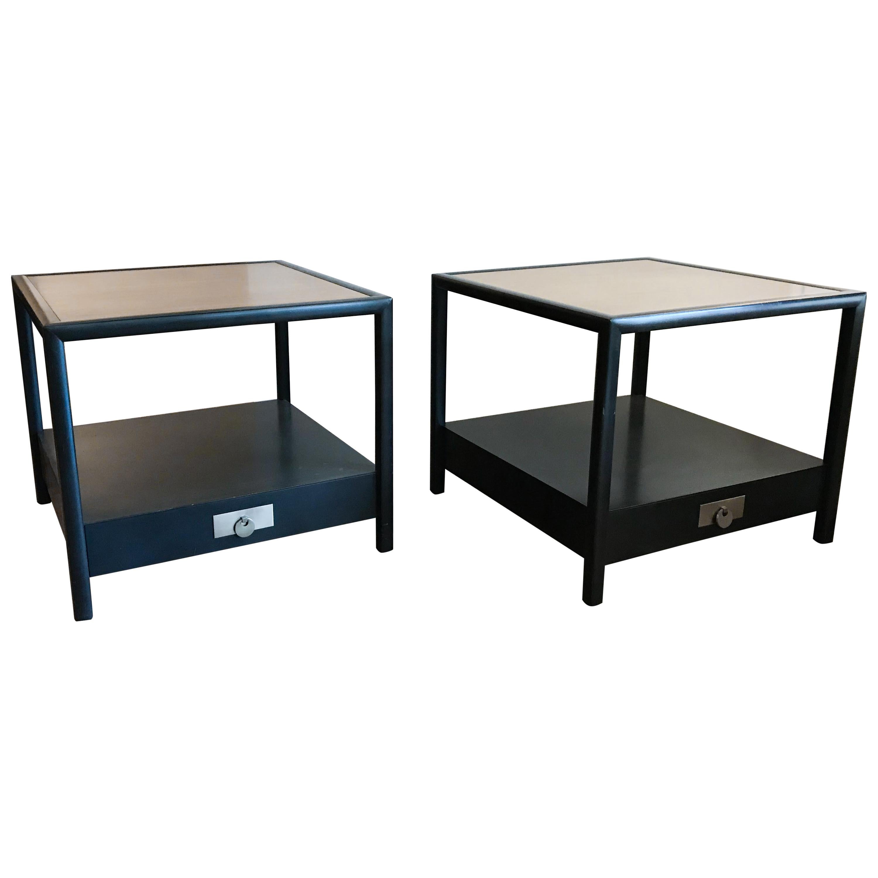 New World End Tables by Michael Taylor for Baker Furniture For Sale