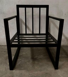 New Wrought Iron Large Lounge Armchair for Outdoor and Indoor