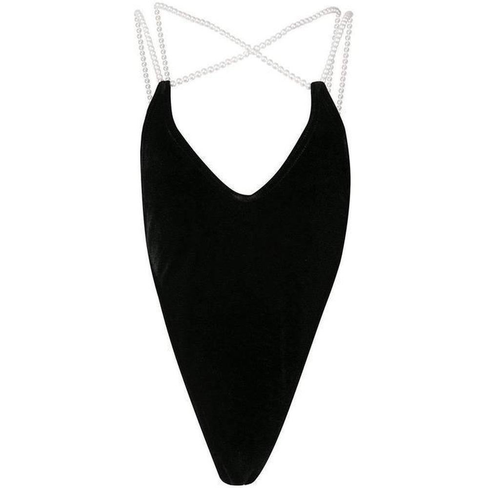 Women's NEW Y/Project's high-cut Second Skin Bodysuit FR40