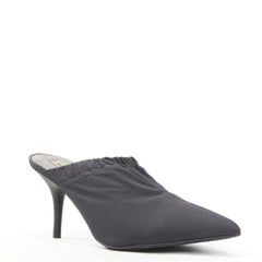 new YEEZY Kanye West Season 8 Onyx nylon Track Pants pointy mule pump EU37