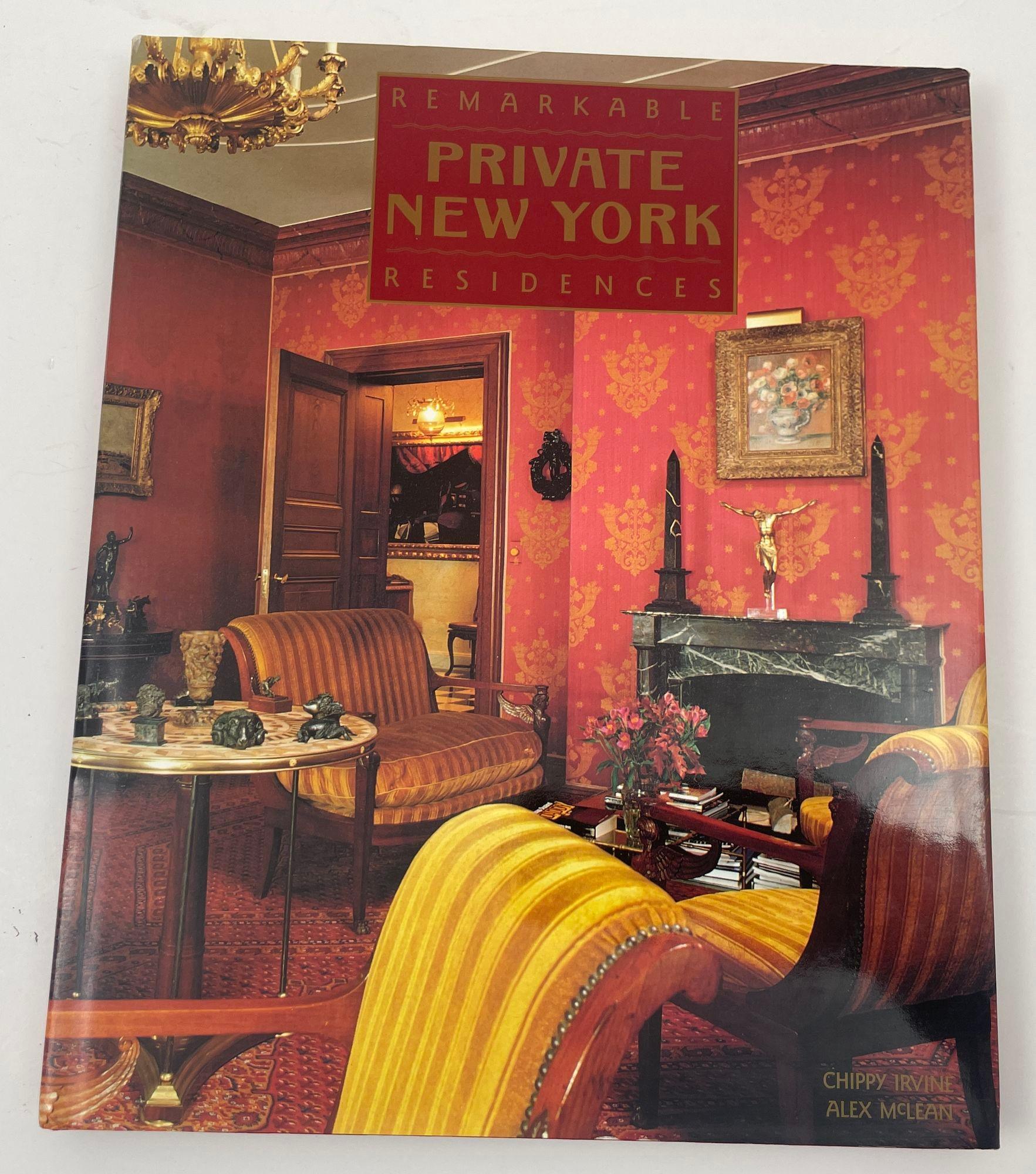 NEW YORK APARTMENTS Private Views Hardcover Coffee Table Book.
Jamee Gregory, Charles Davey.
New York: Rizzoli, 2004. First Edition; First Printing. Hardcover.
Rizzoli, 2004 - Architecture - 205 pages.
New York Apartments presents the interiors of