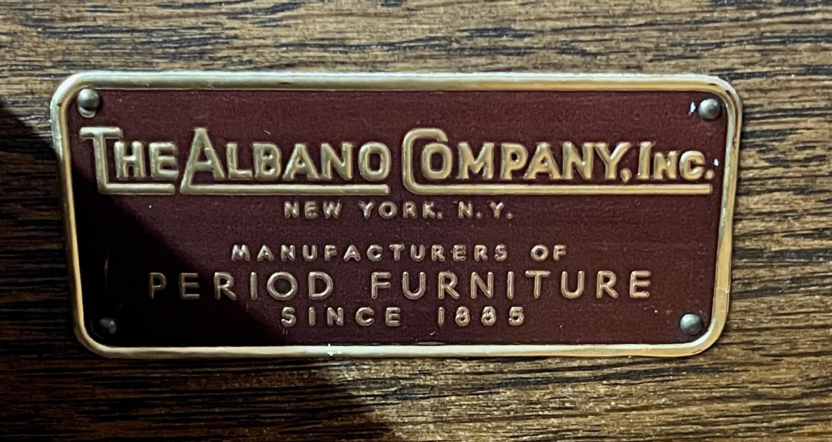 New York Bench Made Old Reprod. Libreria in mogano in stile 