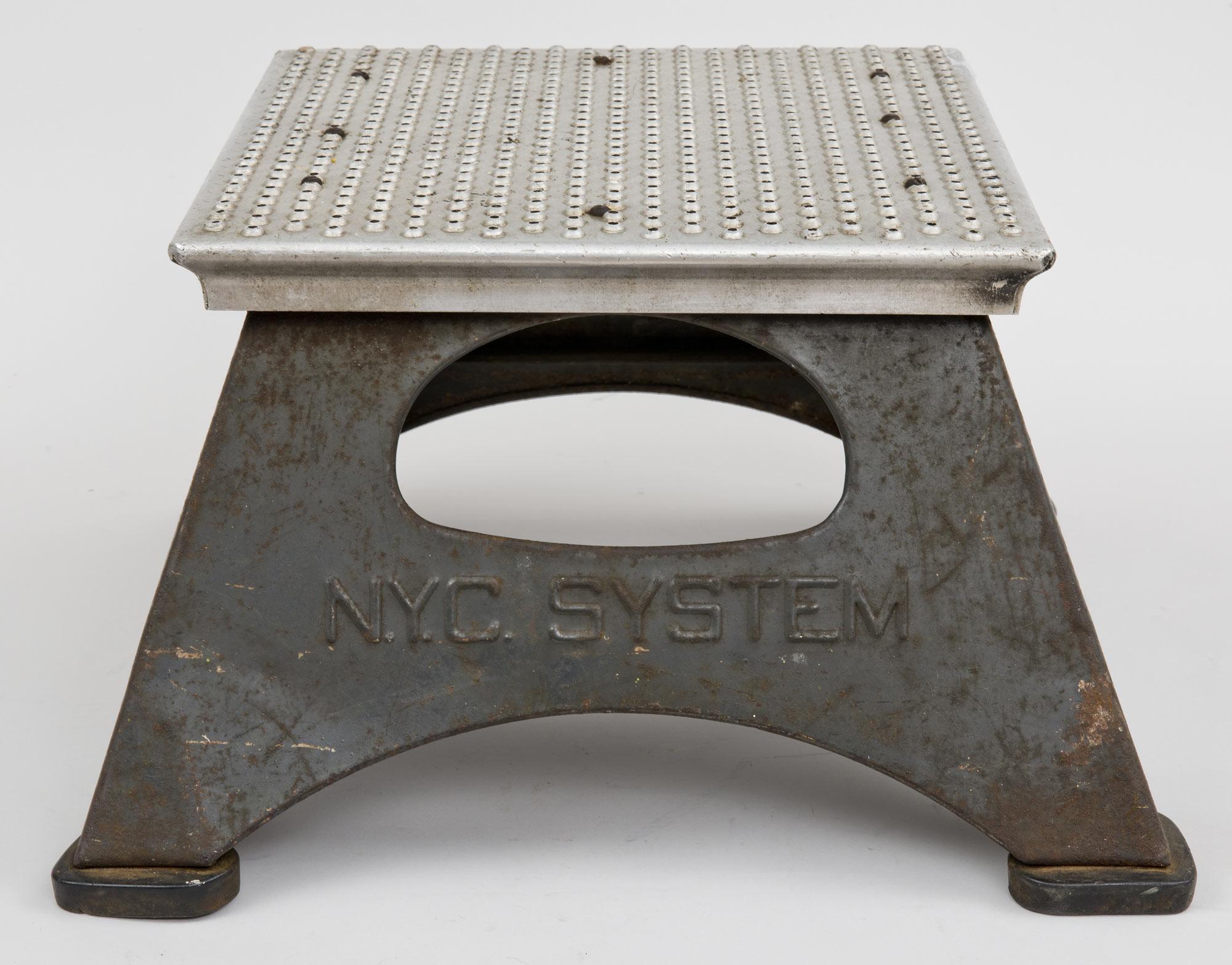 Mid-Century Modern New York Central Train Step Stool For Sale