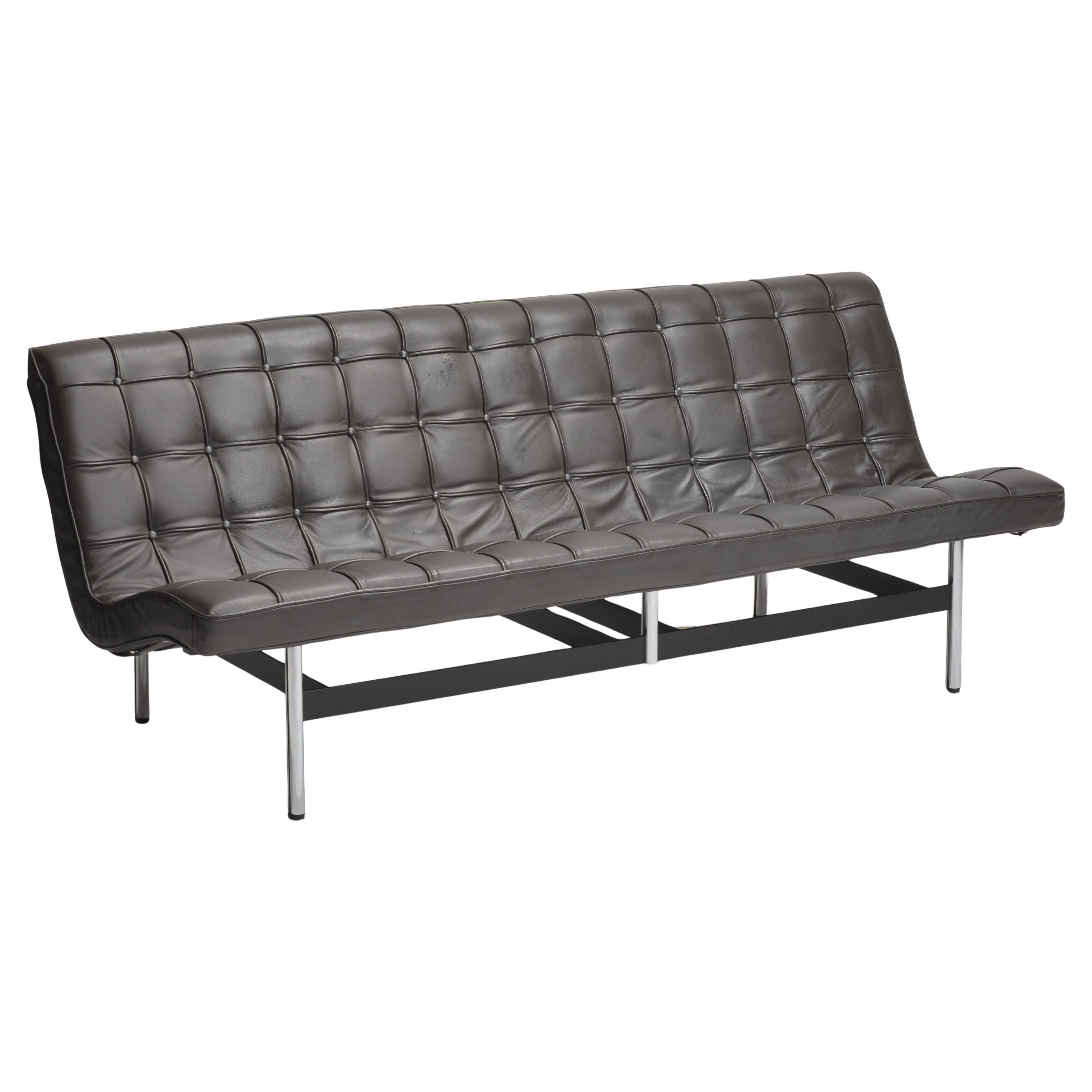 "New York" Charcoal Gray Sofa by Katavolos, Littell & Kelley