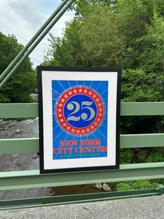 New York City Center 25th Anniversary Screenprint in Colors