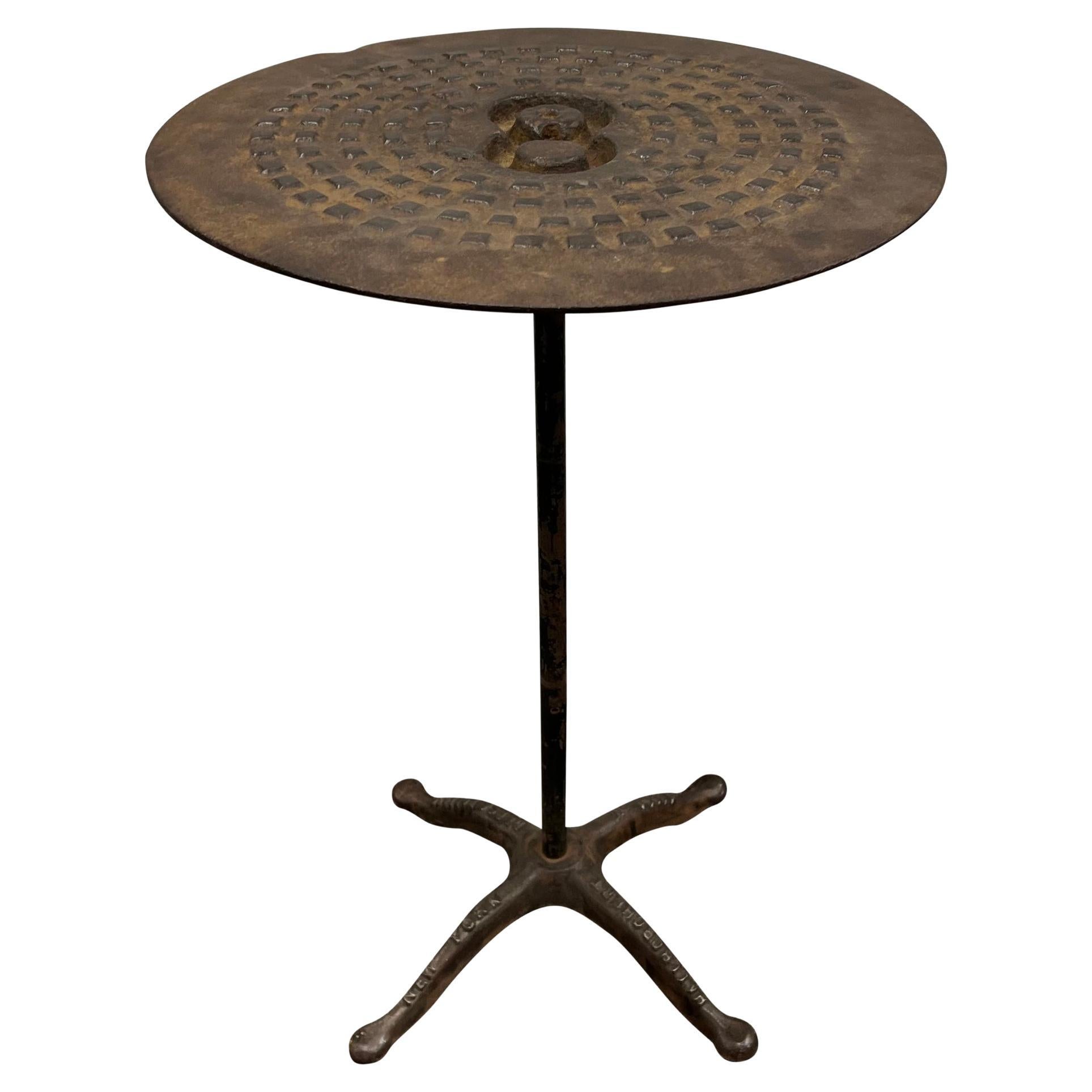 New York City Manhole Cover Table For Sale