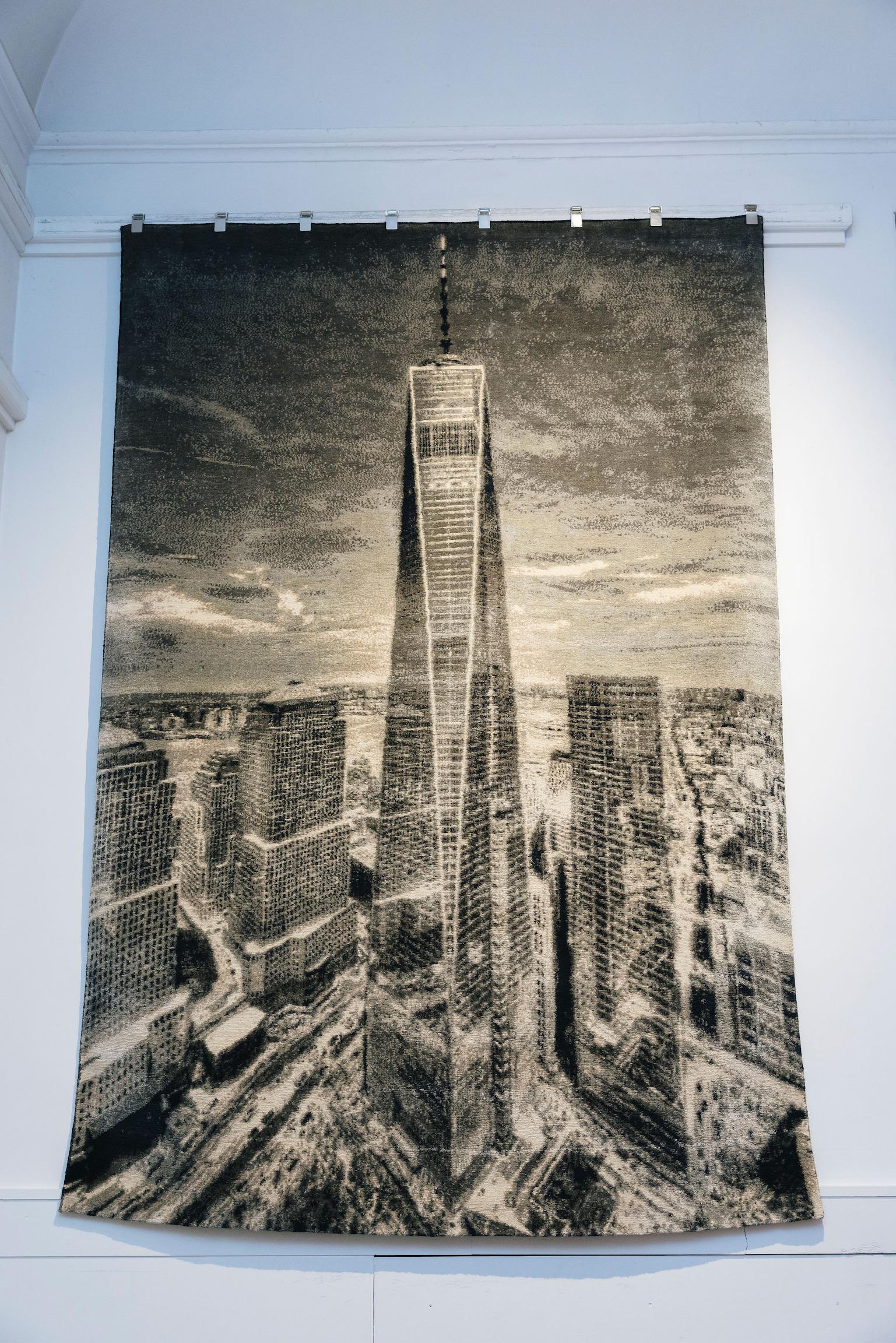 Tapis New York City One World Showpiece de Joseph Carini x Allan Tannenbaum en vente 5