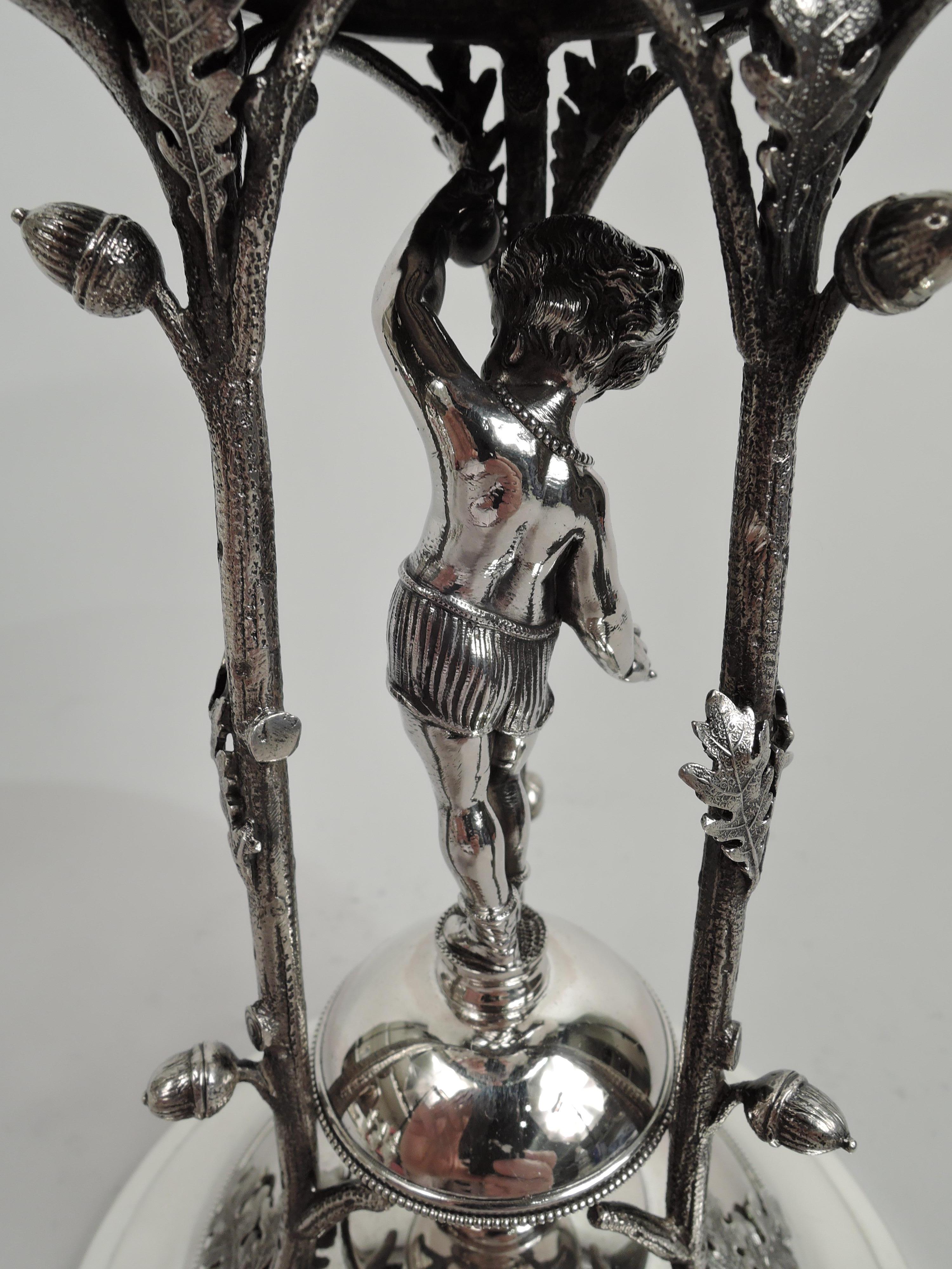 Sterling Silver New York Classical Centerpiece Compote by John Wendt for Ball, Black For Sale