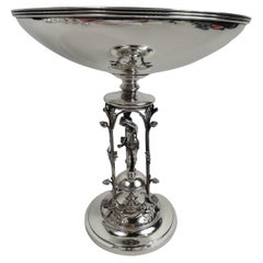 New York Classical Centerpiece Compote by John Wendt for Ball, Black