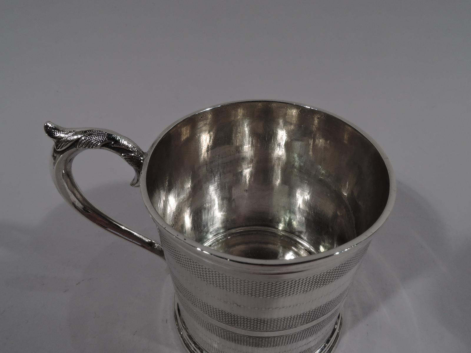 American Classical New York Classical Coin Silver Baby Cup by Wood & Hughes