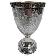 New York Classical Coin Silver Goblet by William Gale