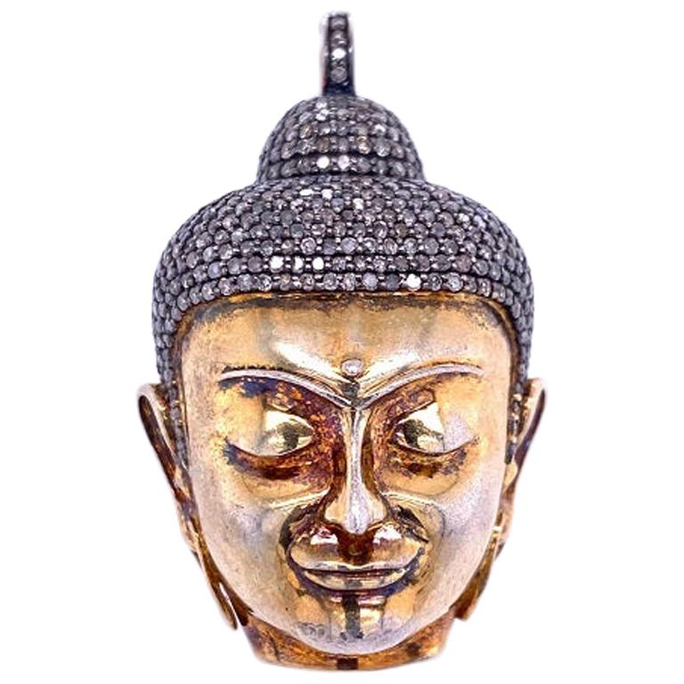 Lucea New York Diamond Buddha Pendant For Sale
