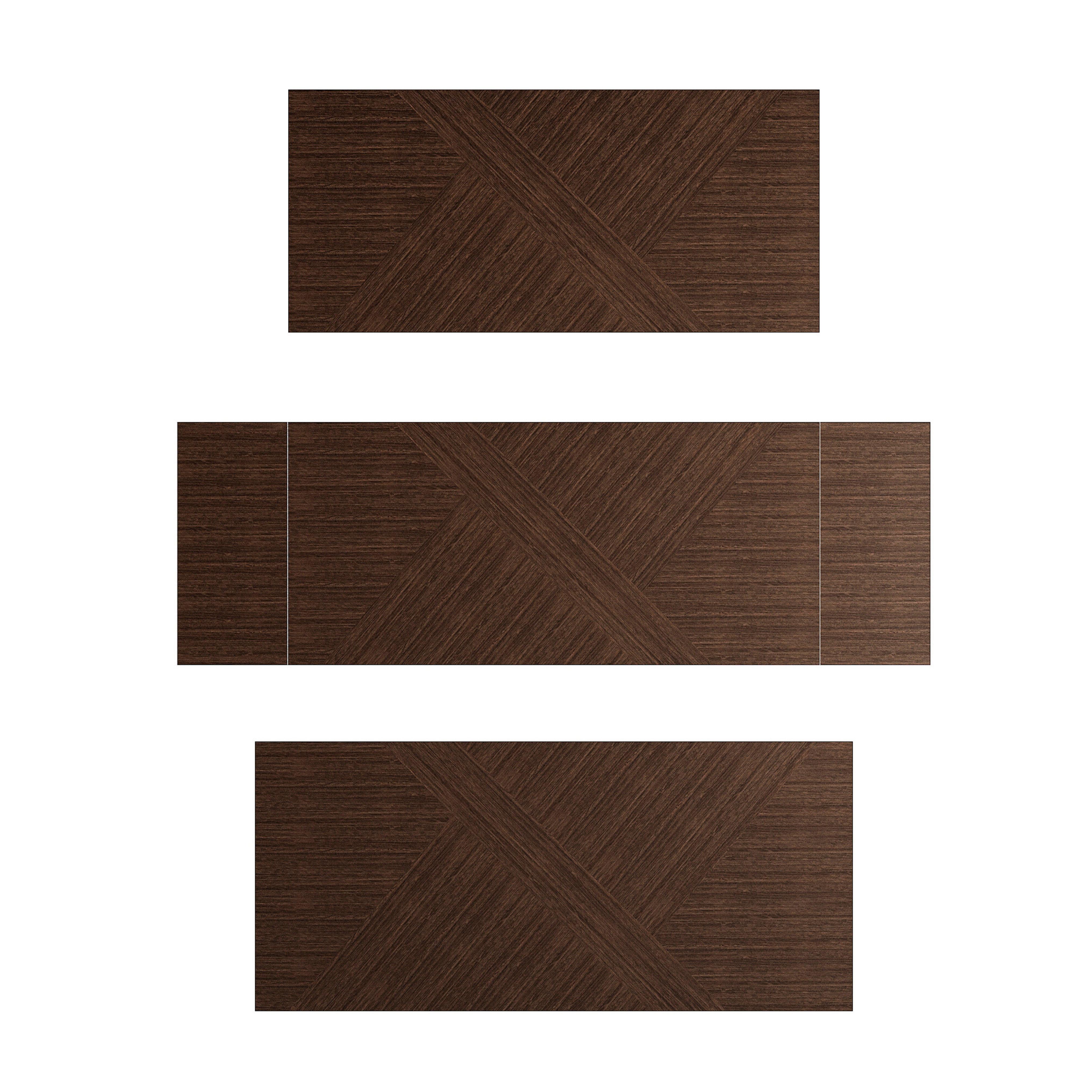 New York Extendable Table in Wood with Brass Details, Modern Design en Nuevo estado para la venta en Frazão, Porto