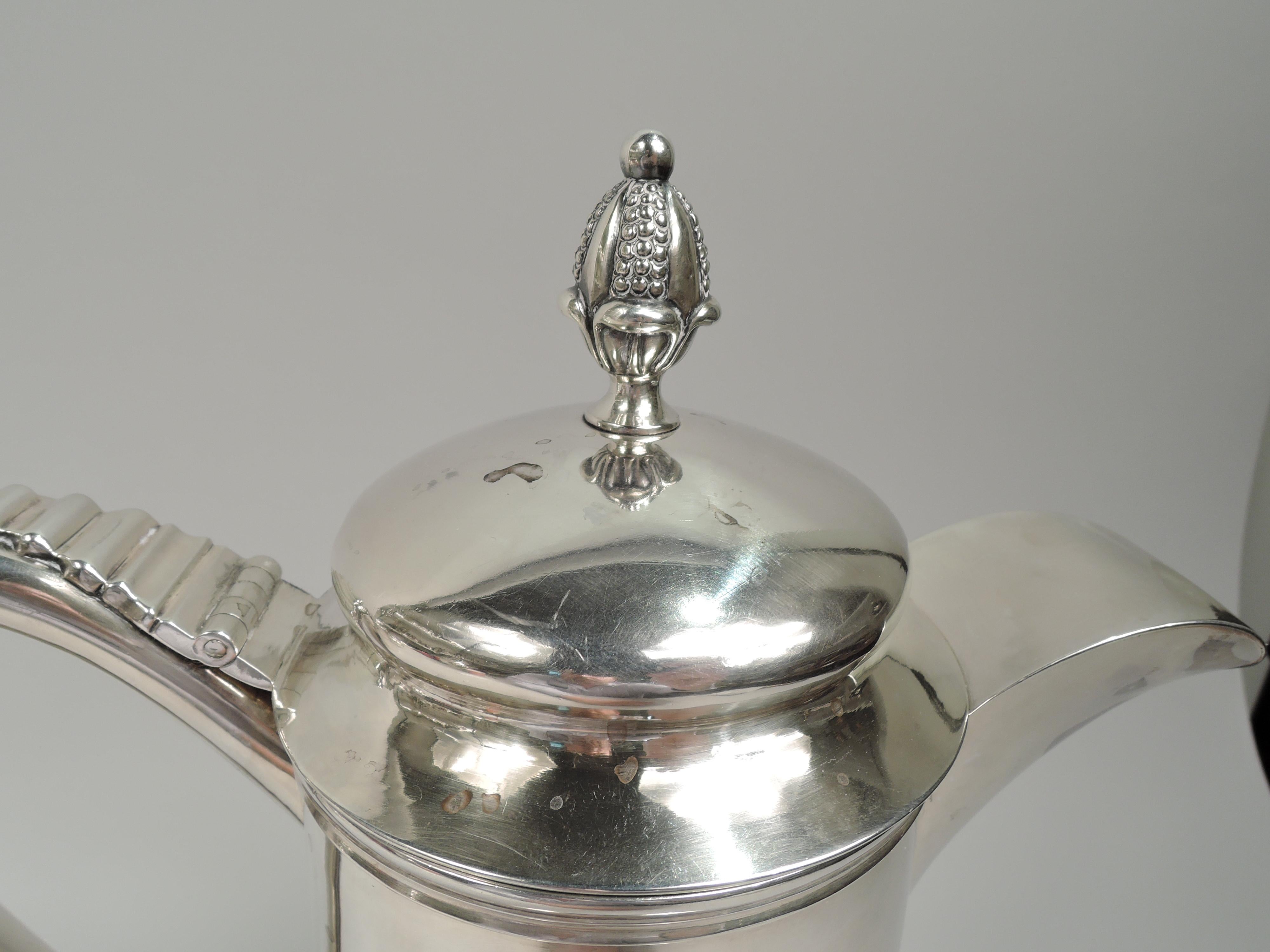 19th Century New York Federal Classical Coin Silver Flagon by Nicholas James Bogert For Sale