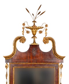 New York Federal Mahogany And Parcel Gilt Wall Mirror