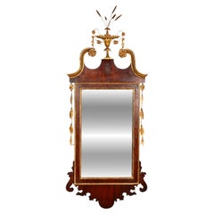 New York Federal Mahogany And Parcel Gilt Wall Mirror