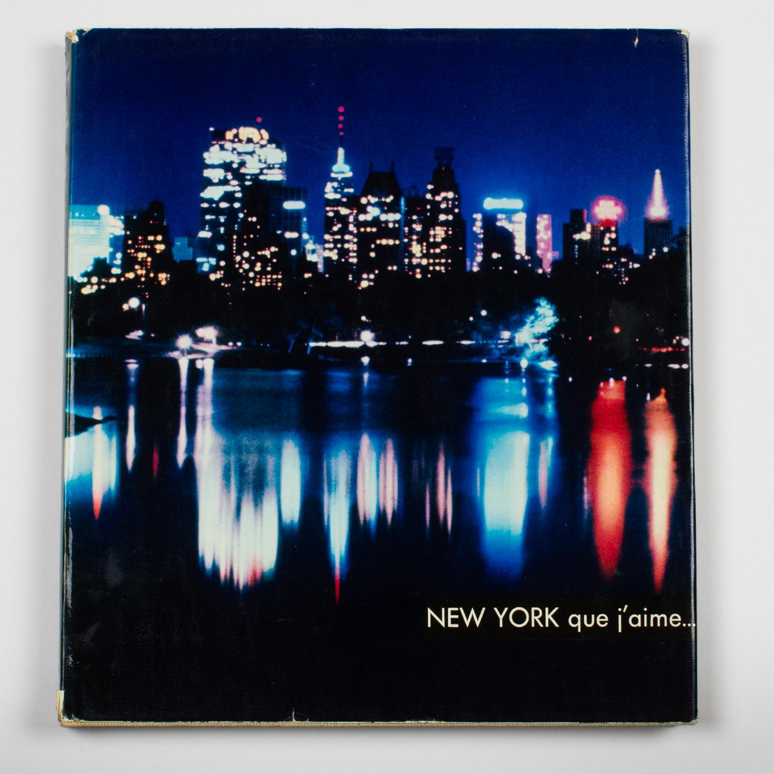 New York Que J'aime (New York I love), a French book by Robert F. Wagner (New York Mayor). Text by Joyce Peterson, and Photographs by Peter Fink.
New York is undoubtedly the most dynamic and exciting metropolis, but also the most elusive. It is a